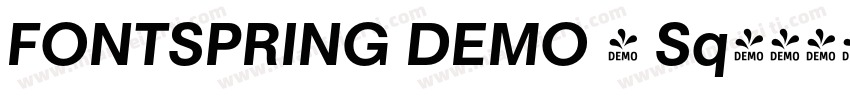 FONTSPRING DEMO - Sq字体转换